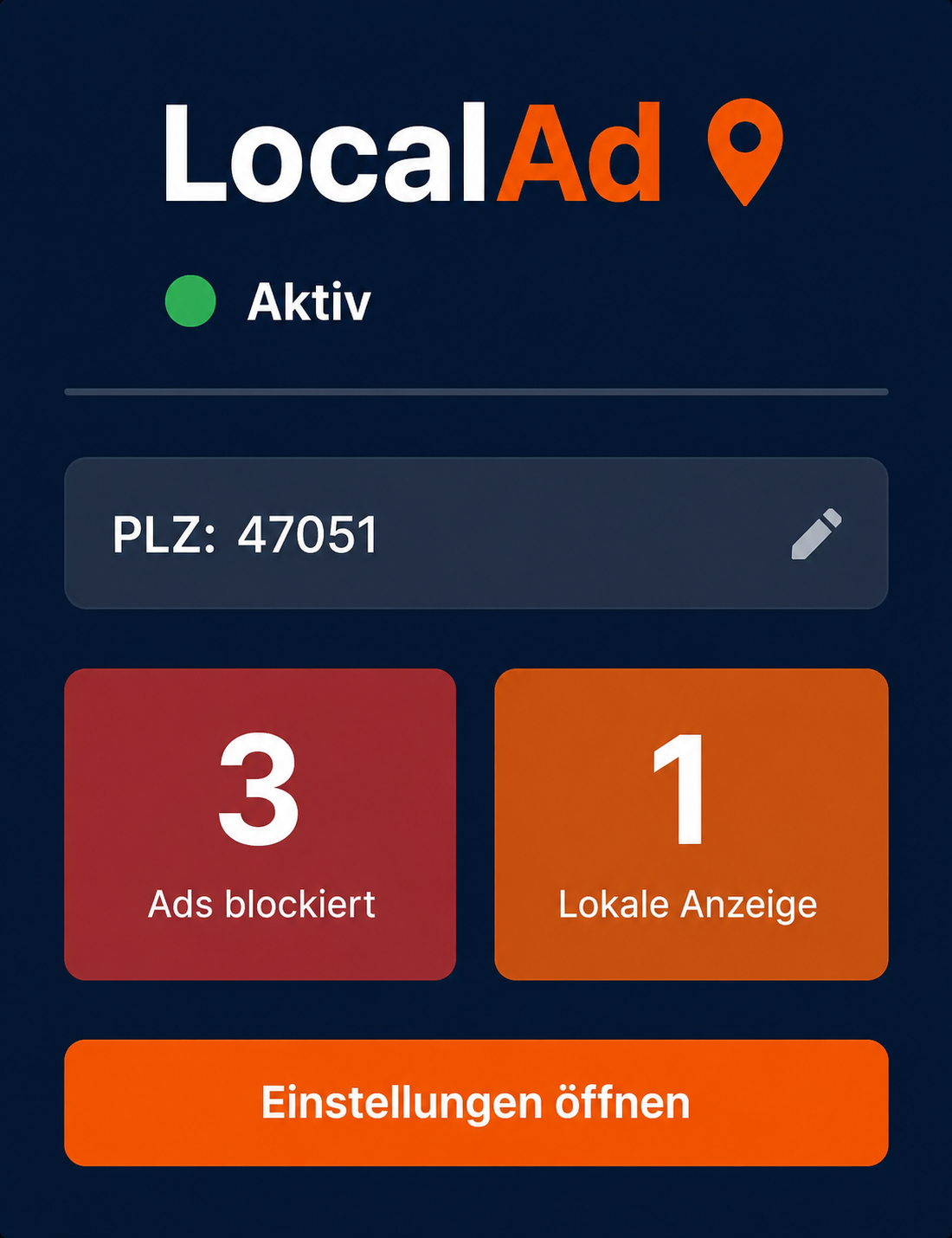 LocalAd Extension Popup